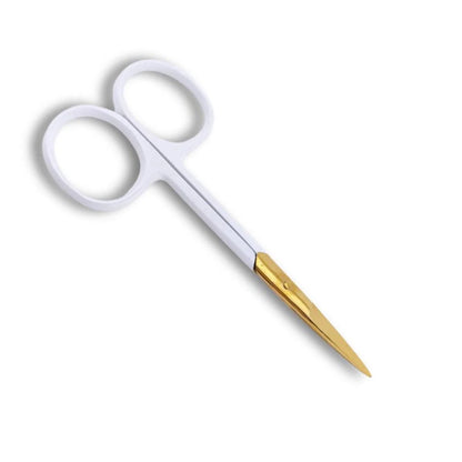 My Lash Store White &amp; Gold Mini Scissors
