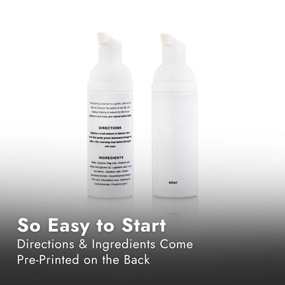 White Label Foaming Lash Cleanser Directions