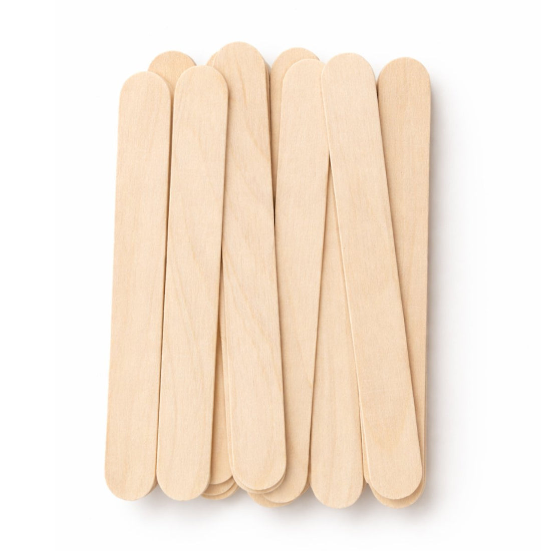 eyebrow wax spatulas on white background