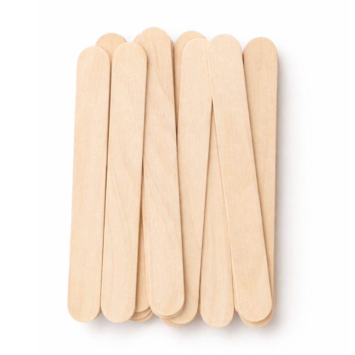 eyebrow wax spatulas on white background
