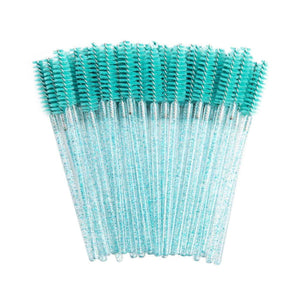 Disposable Mascara Brushes for Eyelash Extension Application - Turquoise