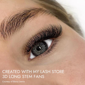 Created With My Lash Store 3D Long Stem Fans