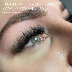 Created With My Lash Store 9D Wispy Promade Fans