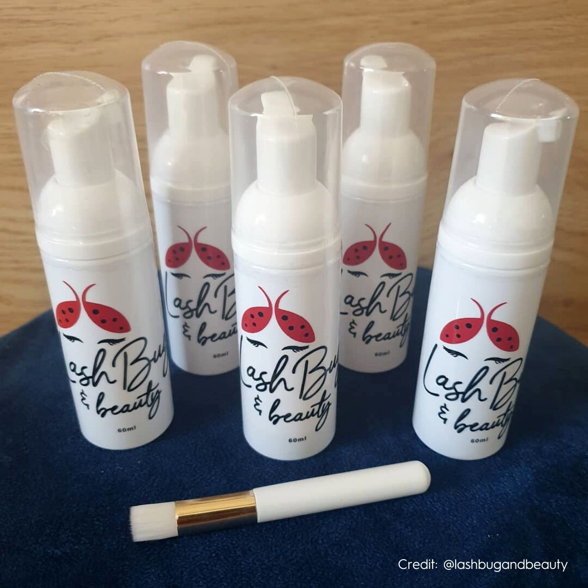 Foaming lash cleanser with custom logo