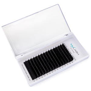 My Lash Store Rapid Volume Fans Open Tray on Angle - C Curl