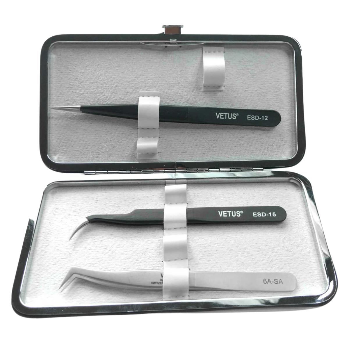 Professional Lash Tweezer Case Open
