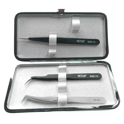 Professional Lash Tweezer Case Open